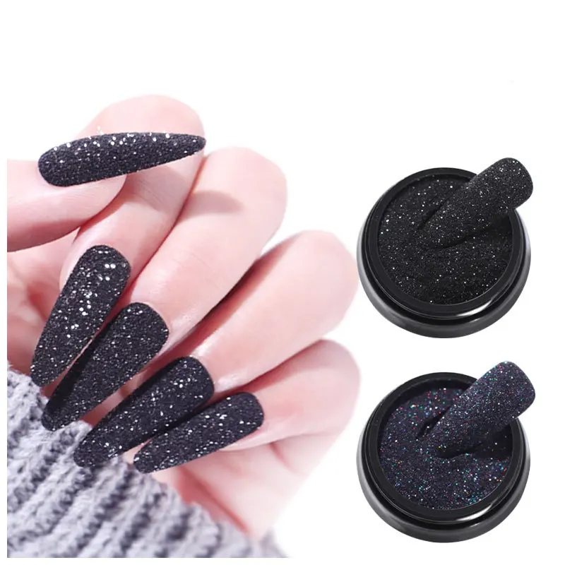 7 colors to choose from Starlight Black Sand Glitter Nail Glitter