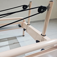 Nouvelle Machine de Pilates Reformer Rose Commerciale Coréenne en Aluminium Noir pour Studio d'Exercices Corporels