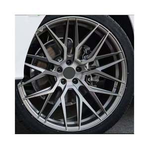 Rueda de aluminio forjado con llanta negra 6x139,7 para <span class=keywords><strong>Ferrari</strong></span> 488 para Porsche 992,2 Carrera 5x112 5x127 5x120 Rims19 100mm PCD 20mm ET - Product Image 1
