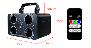 Luces Profesionales para Escenario, Láser RGB de 4 Ojos a Todo Color, Luz de Escaneo para DJ, Tira de Luces para Bodas, DMX512, Activación por Sonido, Refrigeración por Ventilador - Product Image 2