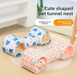 Adorable tunnel-nid pour lapins, perroquets, petits animaux et hamsters, idéal pour les gliders d'or, d'abeille et de sucre, <span class=keywords><strong>chaleur</strong></span> toute saison, usage intérieur - Product Image 1