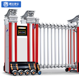 Tùy chỉnh hợp kim nhôm có thể thu vào gấp cổng điện có thể thu vào cổng an toàn có thể thu vào Cổng An Ninh - Product Image 4