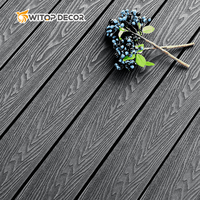 Planches de terrasse en composite bois-plastique pour extérieur, respectueuses de la peau, texture bois, revêtement 3D en relief, terrasse en composite WPC