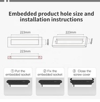 Amerikanische Möbel 2 USB Embedded PD 18W Schnell ladung USB-C Steckdose mit 3 AC-Steckdosen