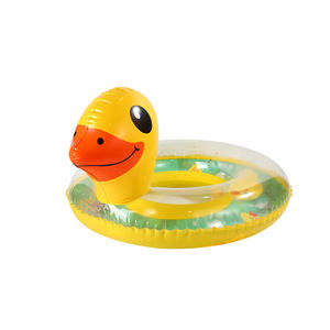 Anello Gonfiabile per Nuoto per Bambini a Forma di Paperella Gialla con Paillettes, Spessore Maggiorato, Produzione Diretta - Product Image 5