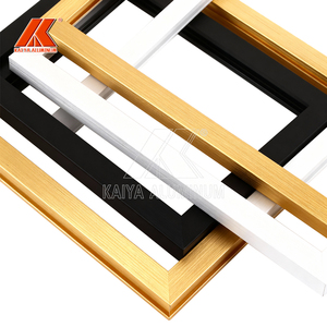 Nuevo <span class=keywords><strong>perfil</strong></span> de aluminio extruido <span class=keywords><strong>Rectangular</strong></span> cuadrado personalizado Rosa negro Metal plata oro para MARCO DE ESPEJO - Product Image 4