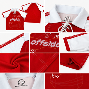Jersey Sepak Bola Pendek Oversize Model Boxy Bernapas dengan Cetakan Vintage Unisex Streetwear untuk Pesanan Acara Musim Panas - Product Image 2