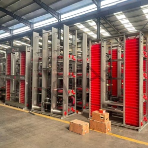 <span class=keywords><strong>Jaula</strong></span> para Pollos Galvanizada de 3 Niveles y 4 Puertas, con Capacidad para 96 Aves, Tipo A, Equipo Avícola para Granjas Comerciales, ¡Oferta! - Product Image 1