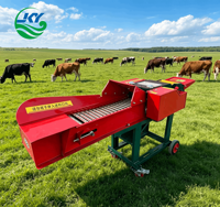 Hacheuse universelle pour herbe verte et sèche, coupe-fourrage et broyeur d'ensilage en acier au manganèse durable, processeur de fourrage à haut rendement