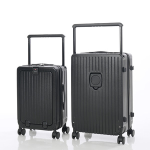 Valise pour ordinateur portable à ouverture frontale, 20 pouces, bagage cabine, 24 pouces, antichoc, avec serrure à combinaison, roulettes pivotantes à 360 degrés - Product Image 1