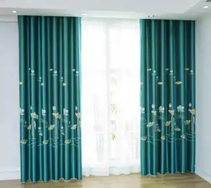 Sunny Textile Double-sided Brocade Window Curtains Blackout Curtain Jacquard Curtains
