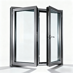 Ventana Moderna <span class=keywords><strong>de</strong></span> Aluminio <span class=keywords><strong>con</strong></span> Aislamiento Térmico y Doble Acristalamiento, Insonorizada, para Dormitorio, Comercial, Residencial, Tamaño Personalizado - Product Image 1