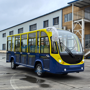 Autobús Turístico Eléctrico EGO de 14 Pasajeros con Estructura de Acero Cerrada y Batería de Plomo-Ácido para Uso en Parques, Exposiciones y Bodas - Product Image 2