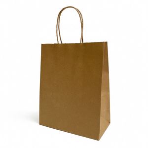 LH Low MOQ Custom Logo Factory Promotion Wholesale Eco-Friendly Biodegradable Recyclable Luxury Kraft Shopping Paper <b>Bags</b> Cotton - Product Image 3
