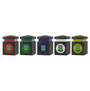 Dos colores <span class=keywords><strong>Capital</strong></span> Tee Marker Golf Products Venta al por mayor Golf Box Marker con Spike Base - Product Image 1