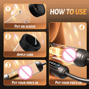 Bomba de Pene Eléctrica Inteligente, Recargable por USB, con Succión Automática, Suave, Impermeable, Tamaño L, con Manual - Product Image 4