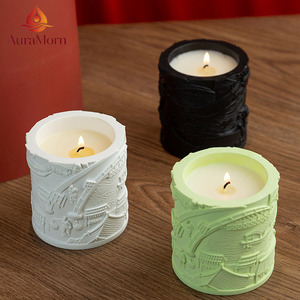 Vela Aromática de Lujo con Diseño de Paisaje Fluvial de la Dinastía Song, Regalo de Cultura China, para Decoración del Hogar, Bodas y Navidad - Product Image 1