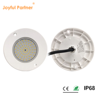 Projecteur PAR56 RGBW 6W entièrement en plastique, ultra-plat, 12V DC, IP68, télécommandé, pour piscine, spa, bassin, léger, étanche, submersible, à intensité variable