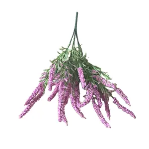 Produsen Penjualan Laris Buket Bunga Buatan Lavender Busa untuk Dekorasi Rumah