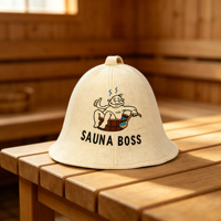 Европейская элитная модель шапки для сауны BOSS: хит продаж, настраиваемая, многоразовая, легко чистится, мягкая и комфортная
