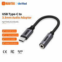 Adaptateur audio Type C vers 3,5 mm avec puce DAC intelligente, cordon jack auxiliaire en nylon tressé en alliage de zinc pour Samsung S24 Pixel 9 iPad