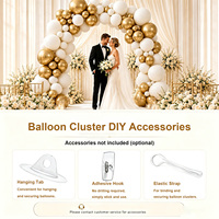 Nouvelle guirlande de ballons en PVC réutilisable, ballons connectés en gros pour anniversaire, mariage, ballons gonflables pour fête