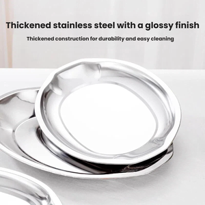 Plateaux de cuisson ovales en acier inoxydable durables en gros, plateaux à fruits miroir pour hôtel, restaurant, options personnalisables - Product Image 1