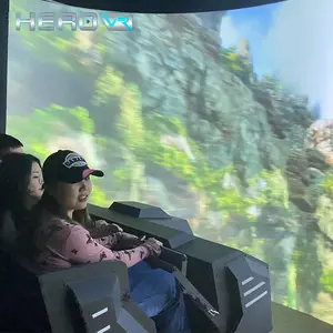 Herovr เครื่อง7D โรงหนังแบบโคจรจำลองการเคลื่อนไหว4D หน้าจอโค้ง VR