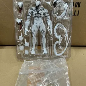 Action Figure di Venom White Symbiote Spider-Man, Modello Articolato e Movibile, Kit Giocattolo, Ornamento da Scrivania, Collezione Unisex in PVC Originale - Product Image 3