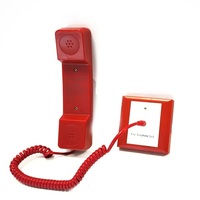Téléphone portable d'alarme incendie adressable Tanda TN7101 rouge pour communication incendie - Combiné mobile pour pompier