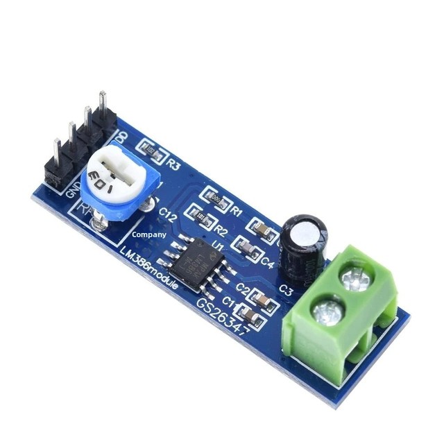 LM386 Module 200x Gain DC 5-12V Audio Amplifier Module