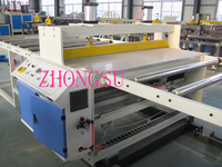Panneau de mur UV de machine d'extrudeuse de feuille de marbre de PVC en plastique de 1220*2440mm faisant la machine pour la décoration intérieure