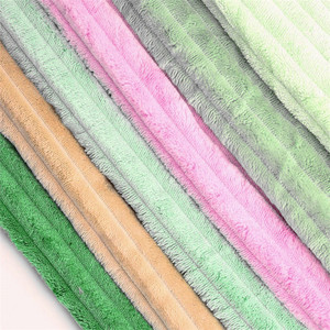 100% 폴리 에스테르 산호 양털 직물 침구 의류 모자-자동차 가방 텐트에 대한 정전기 방지 코팅 패턴 - Product Image 5