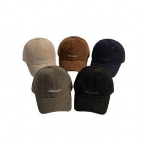 Casquettes de baseball d'hiver en velours côtelé brodées de lettres pour hommes – Nouveauté en gros - Product Image 6