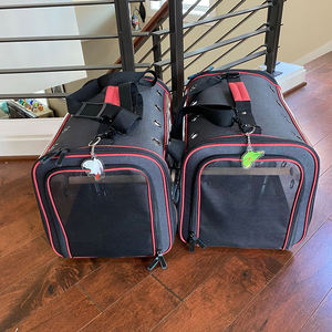 Sac de voyage léger de luxe pour perroquet Transporteur d'oiseaux pliable portable avec plateau de perchoir portable et tasses de mangeoire - Product Image 6