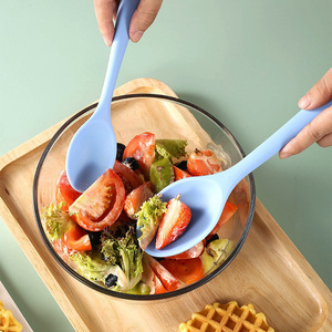 Silicone Salad <b>Spoon</b> Set 2Pc Multifunction Mixing <b>Spoon</b> For Kitchen Use - Product Image 1