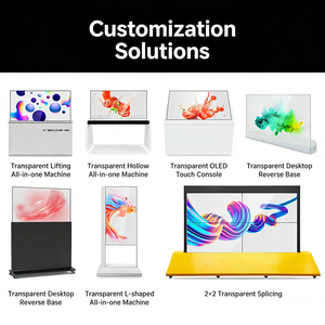 OLED Selbstleuchtender Transparenter 55-Zoll HD 10-Punkt Infrarot-Touchscreen für Showroom-Fenster Werbebildschirm mit SDK OEM-Unterstützung - Product Image 3