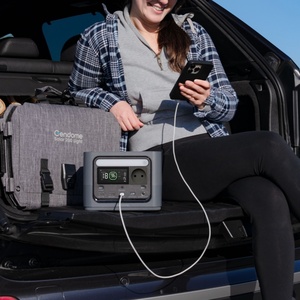 Generador Solar Portátil GenDome GO300 con Tomacorriente de CA de 120V/230V para Camping, Emergencias, Viajes, Uso en Exteriores y Cortes de Energía en el Hogar - Product Image 6