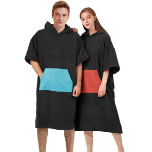Serviette <span class=keywords><strong>de</strong></span> <span class=keywords><strong>bain</strong></span> à capuche en microfibre <span class=keywords><strong>Cape</strong></span> à séchage rapide pour hommes et femmes pour le <span class=keywords><strong>surf</strong></span> à la plage et le changement en coton - Product Image 4