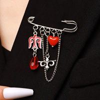 Broche ethnique kazak en gros, élégante et polyvalente, épingle de revers classique, bijou ethnique pour la décoration de coupe-vent