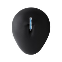 Anneaux de nombril et boucles d'oreilles en cartilage Giometal ASTM F136 en titane PVD or 18 carats, sertis de pierres doubles, filetage interne, forme marquise