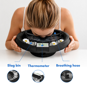 Nouvelle Arrivée : Bol <span class=keywords><strong>de</strong></span> Bain <span class=keywords><strong>de</strong></span> Glace Facial avec Thermomètre, Compartiment Filtrant, Resserrement Cutané, Bassin Pliable en Silicone Respirant <span class=keywords><strong>pour</strong></span> Plongée Froide - Product Image 2