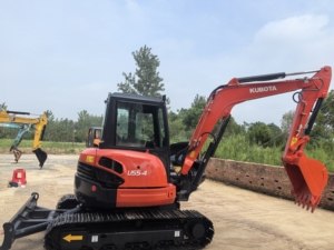 รถขุดขนาดเล็ก Kubota U55 CE EPA 5 ตัน สำหรับงานขุดเหมือง ผลิตในญี่ปุ่น รุ่น Kubota KX155 U56-5 KX057 KX163 รถขุดตีนตะขาบขนาดเล็ก - Product Image 5