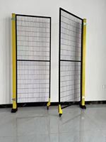 Clôture d'isolation modulaire en treillis soudé en acier haute résistance pour atelier robotisé, filet de protection anti-collision pour équipement automatisé