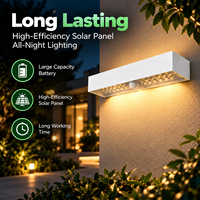 Lampe murale solaire sans fil 6W 900 lumens, économie d'énergie, aucun câblage requis, applique extérieure pour la décoration murale de jardin et de cour
