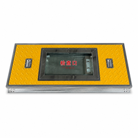 Couverture de canalisation transparente avec cadre en acier inoxydable 304 et verre trempé de 10 mm pour inspection visuelle et maintenance