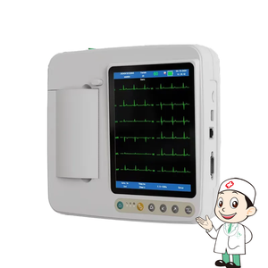 Draagbare 12 Lead Elektrocardiogram Ecg Apparaat Goedkope Dierenarts Ckg Machine Met Drie Kanalen Herbruikbare Elektrode Monitor Voor Hond - Product Image 1