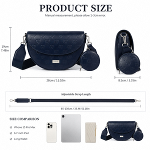 Men Flap Crossbody Bag PU Leather Shoulder Messenger Bag with Adjustable Strap Casual Daily Travel Handbag <b>Mini</b> <b>Pouch</b> Design - Product Image 5