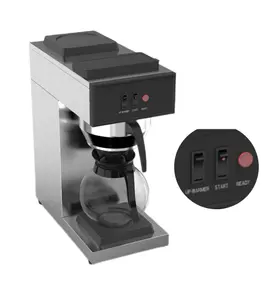 다기능 상업용 전기 카페테리아 증류 카페 커피 메이커 필터 세트 홈 드립 커피 머신