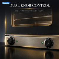 Four à convection professionnel à circulation d'air chaud avec porte vitrée